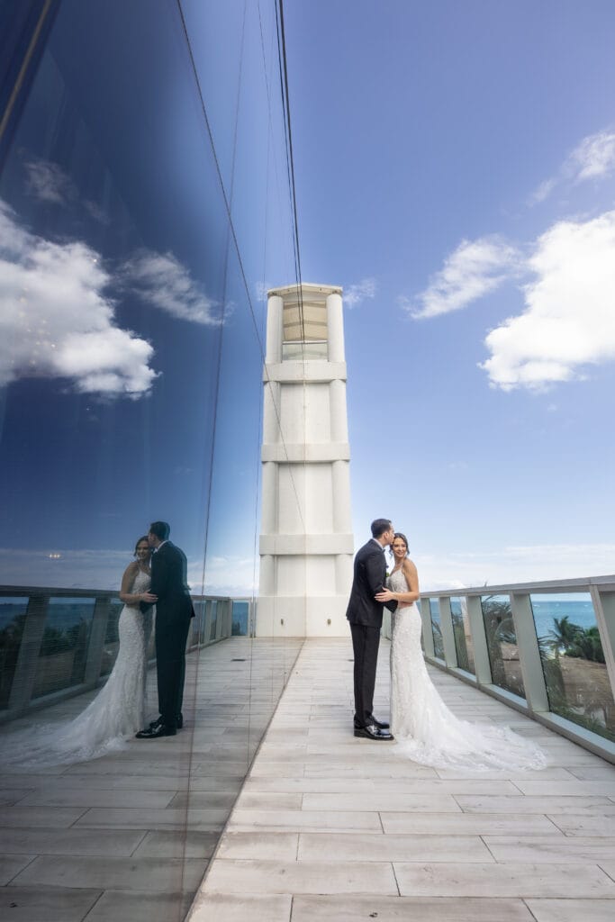 Ellie and Spencer at their Conrad Fort Lauderdale Beach Wedding